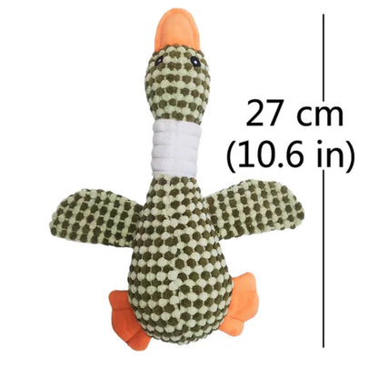 Cute Dog Plush Toys Pet Duck Squeak Toy for Puppy Sound Wild Goose Chew Toy for Small Middle Large Dogs Teeth Cleaning